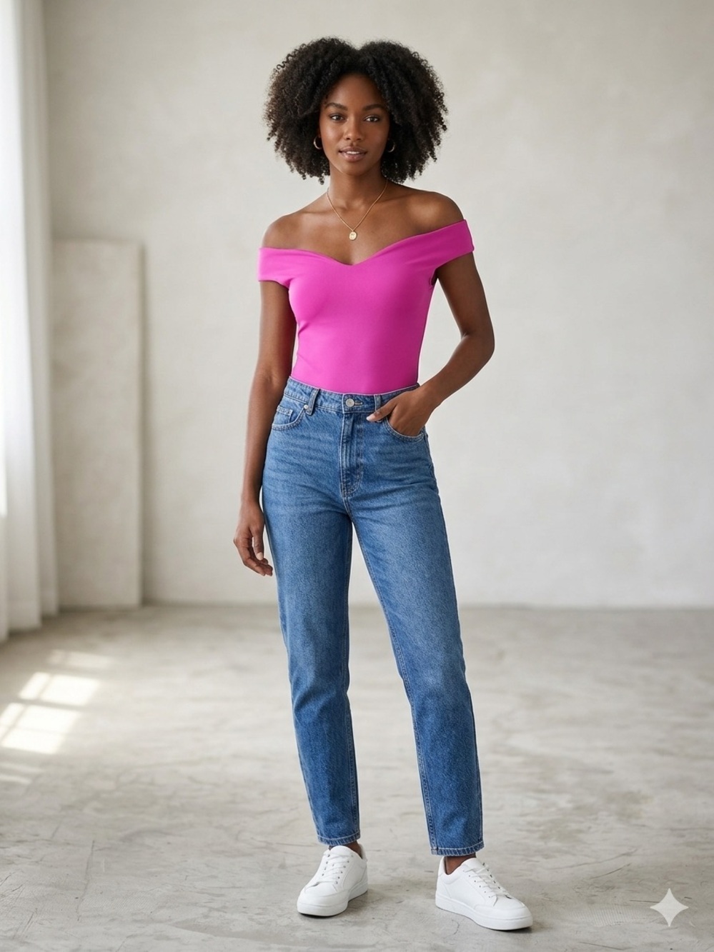 NWT Zara Sweetheart Off Shoulder Barbiecore Hot Pink Feminine Bodysuit Medium.